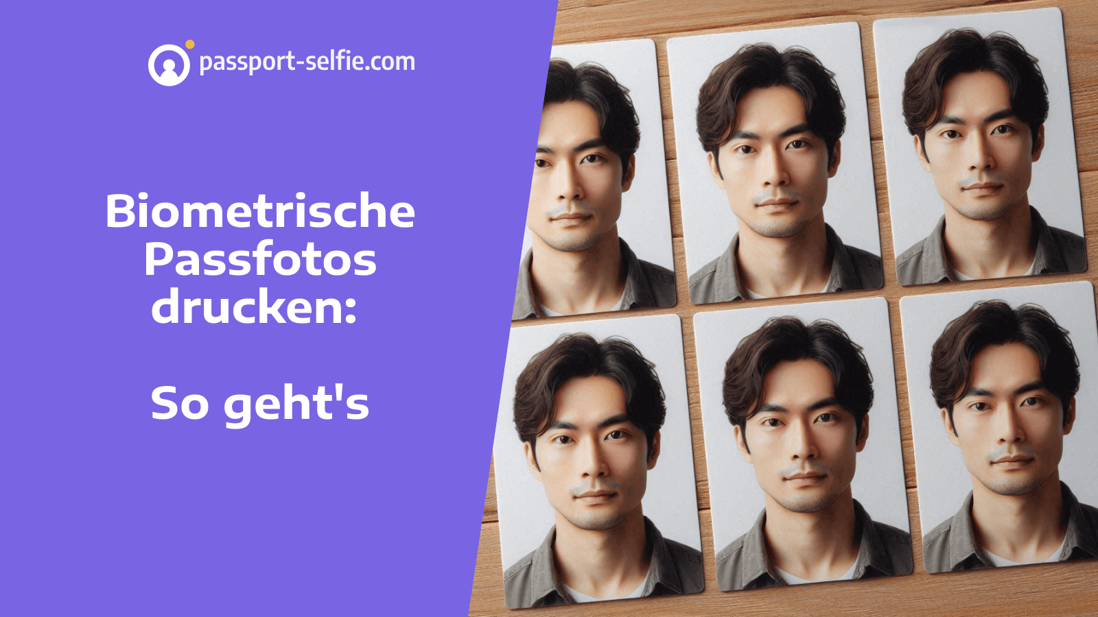 Biometrische Passfotos drucken So geht