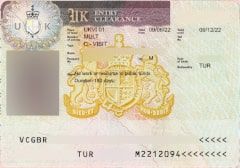 UK Visa specimen