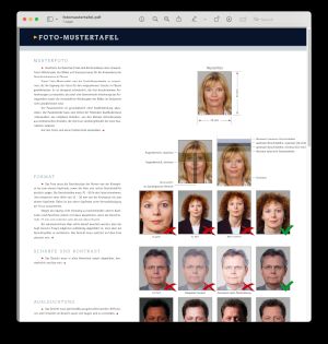 Official Photo Sample Board from the German Federal Printing Office