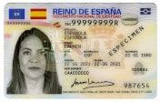 Example of ID card (DNI)