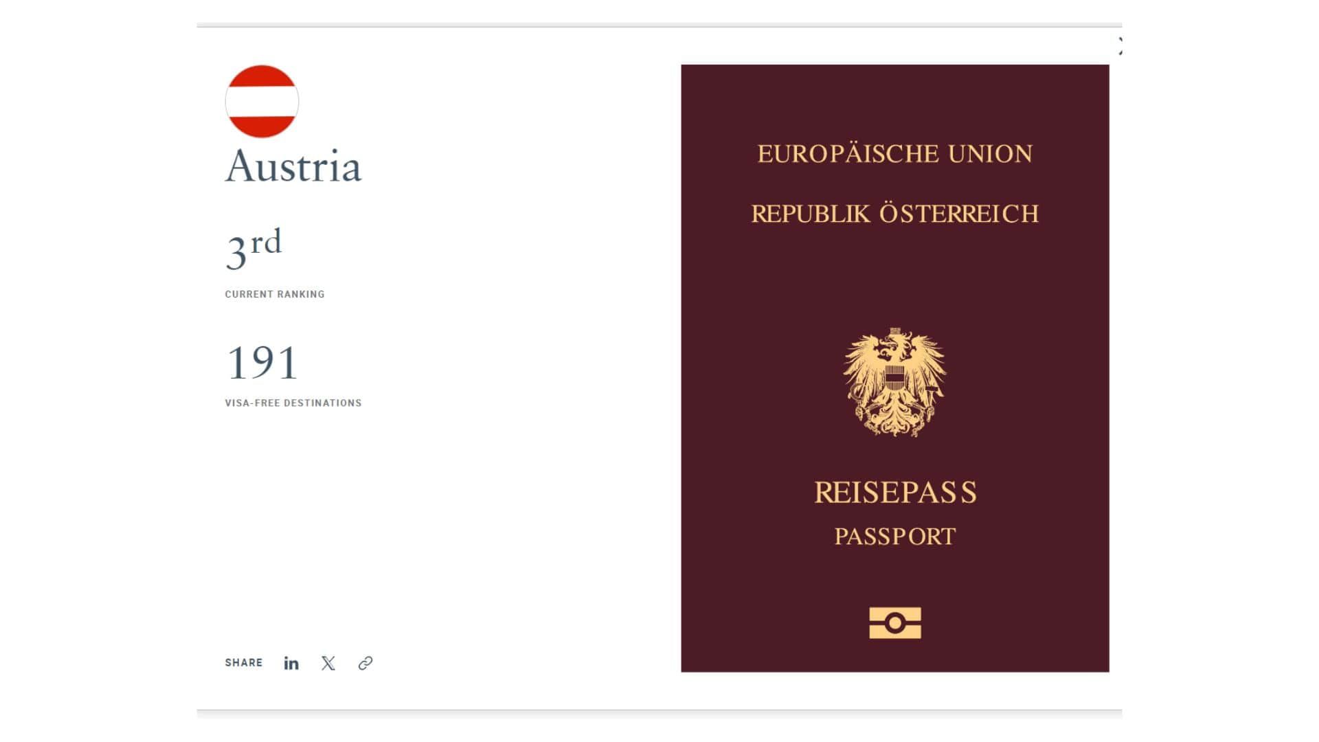 aktuelle rangliste des österreichischen passes unter www.henleyglobal.com/passport-index